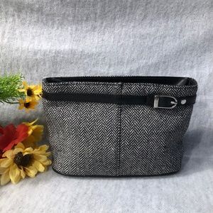 NWOT - Black Tweed Zippered Mini-Bag